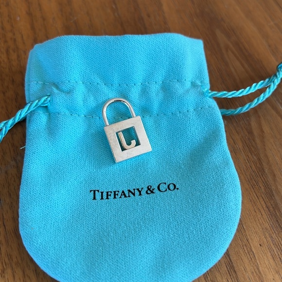 Tiffany & Co. Letter J initial padlock love  charm pendant silver - Picture 6 of 15
